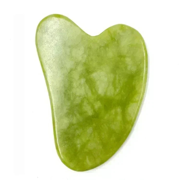 Natural Jade Roller & Gua Sha Set – Facial Lifting, Puffiness Reduction & Relaxation Massage Tools