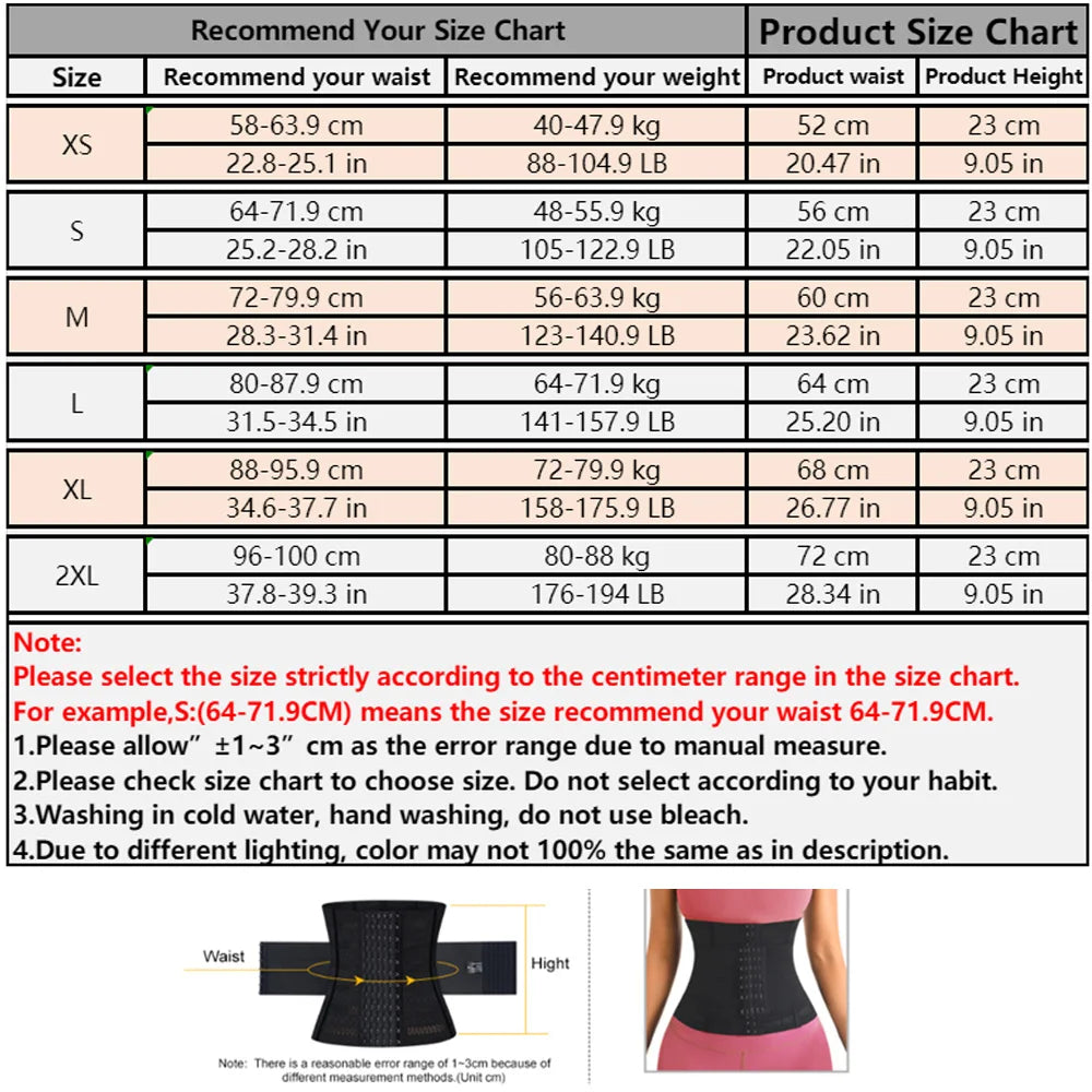 Waist Trainer Body Shaper – Tummy Control Slimming Belt