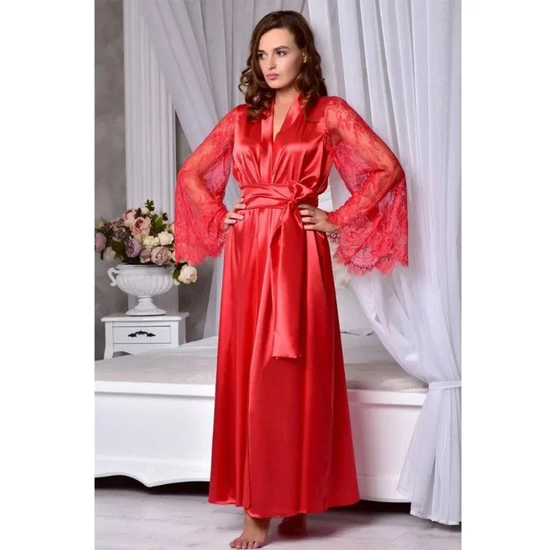 Luxury Long Satin Robe