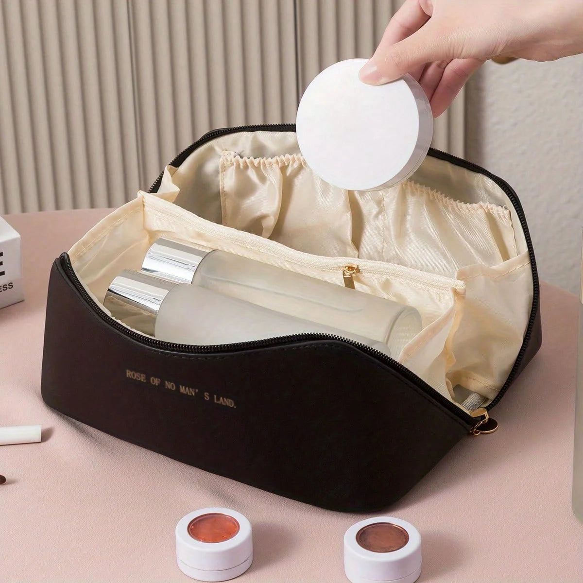 ✨ Luxury Makeup Organizer & Travel Cosmetic Bag