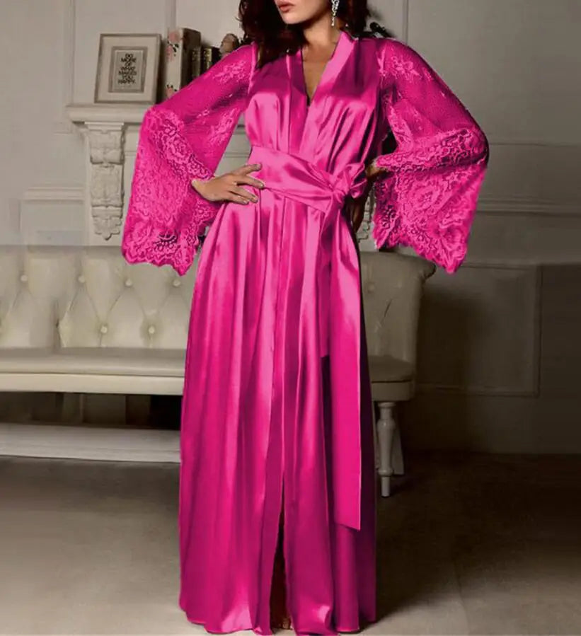 Luxury Long Satin Robe