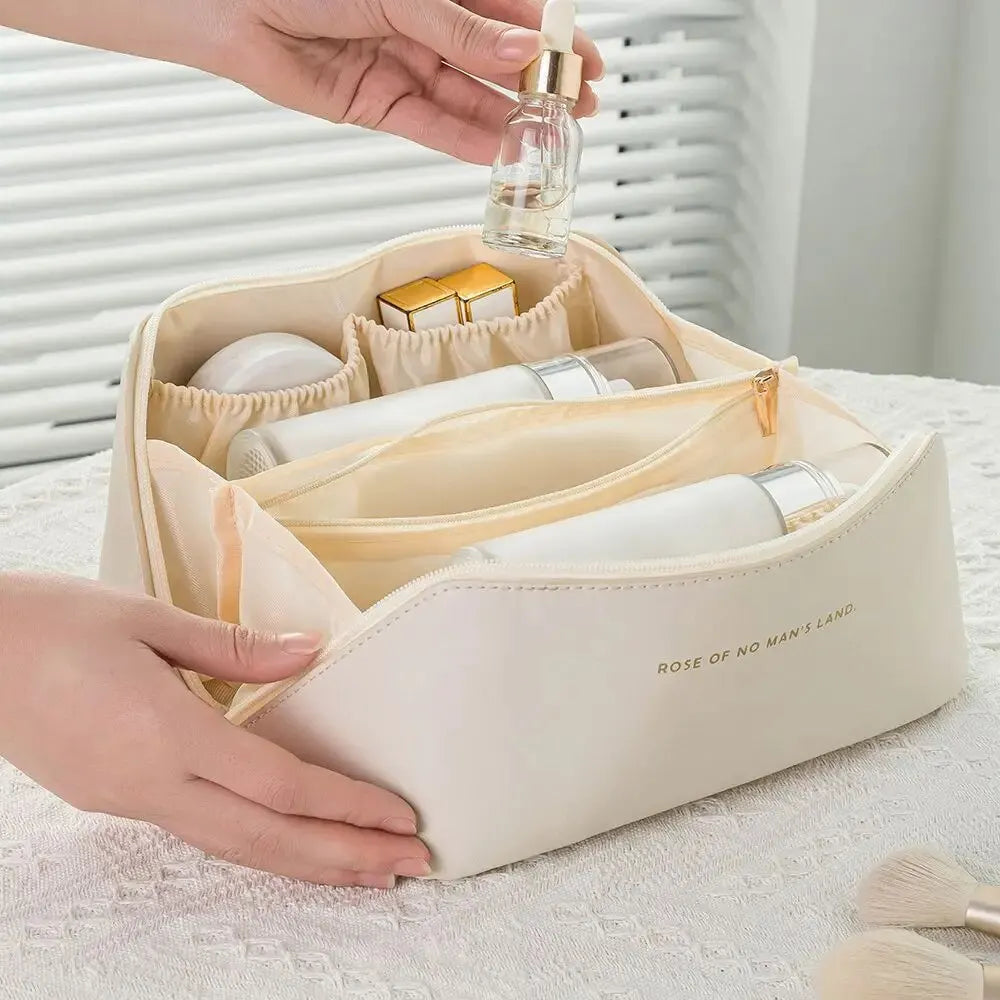 ✨ Luxury Makeup Organizer & Travel Cosmetic Bag