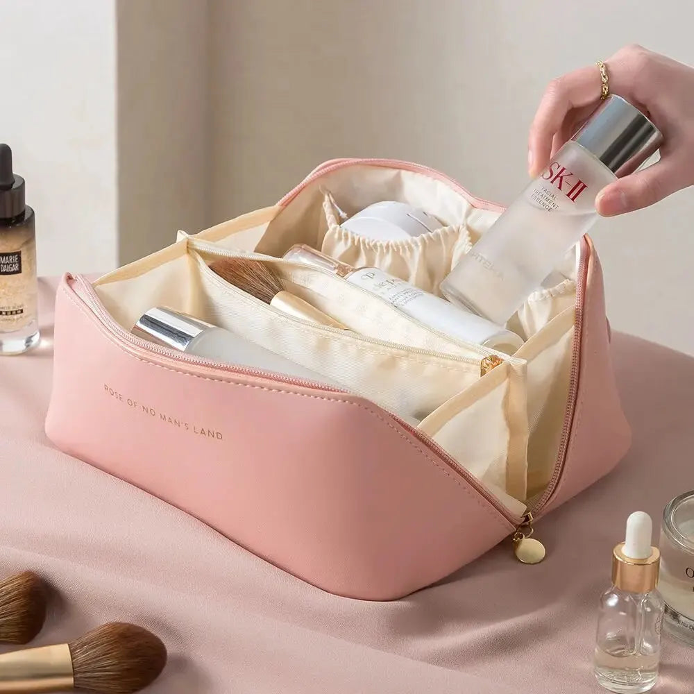 ✨ Luxury Makeup Organizer & Travel Cosmetic Bag