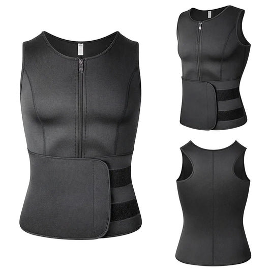 Vensslim Men’s Sauna Compression Vest – Waist Trainer, Fat Burner & Posture Support